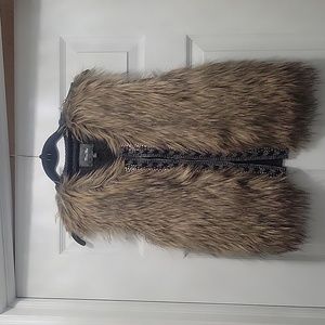 Women's L Miss Me Fur Sweater Vest